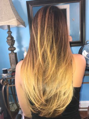 Ombre by Marcio Araujo at Mj hairstlyst in Quincy, MA 02169 on Frizo