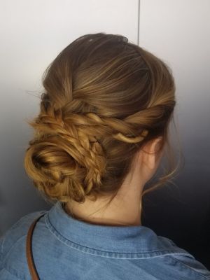 Updo by Hannah Hanbury at Lunatic Fringe Salon- Liberty in Hamilton, OH 45011 on Frizo