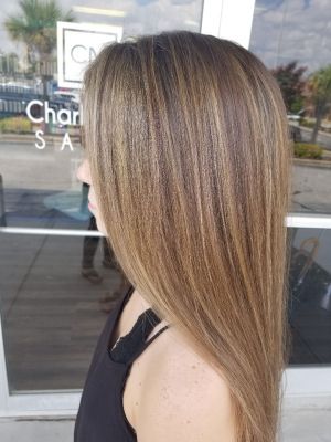 Partial highlights by Victoria Enell at Charlie Mack Salon in Lexington, SC 29072 on Frizo