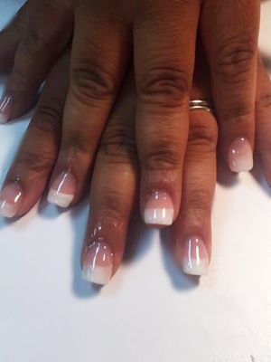 French manicure by Lauren Anderson at Hair Art Salon and Spa in Antioch, TN 37013 on Frizo