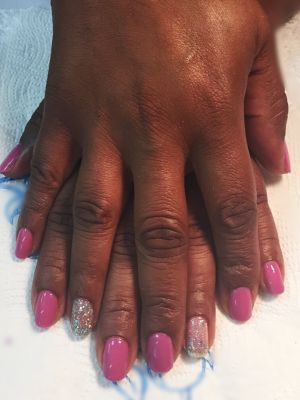 Shellac manicure by Lauren Anderson at Hair Art Salon and Spa in Antioch, TN 37013 on Frizo