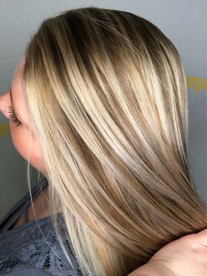 Highlights by Heather Lyn at Believe Salon in Clarkston, MI 48348 on Frizo