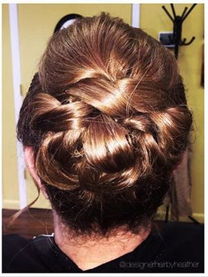 Updo by Heather Lyn at Believe Salon in Clarkston, MI 48348 on Frizo