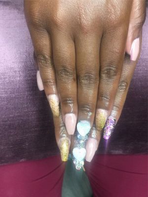 Acrylics by Emonie Peebles at Infinte beauty salon in Atlanta, GA 30303 on Frizo