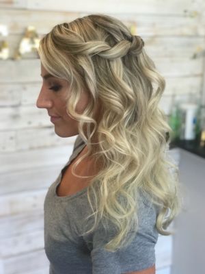 Bridal hair by Alexa Maldonado at Marsona Horan Salon in Fairfield, CT 06824 on Frizo