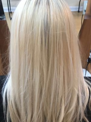 Color correction by Alexa Maldonado at Marsona Horan Salon in Fairfield, CT 06824 on Frizo