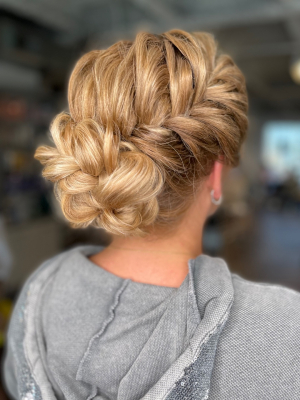 Updo by Katya Belenkaia at Frizo Salon by U-Mode in Brooklyn, NY 11235 on Frizo