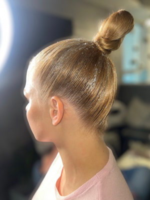 Updo by Katya Belenkaia at Frizo Salon by U-Mode in Brooklyn, NY 11235 on Frizo
