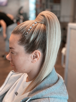 Updo by Katya Belenkaia at Frizo Salon by U-Mode in Brooklyn, NY 11235 on Frizo