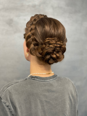 Updo by Katya Belenkaia at Frizo Salon by U-Mode in Brooklyn, NY 11235 on Frizo