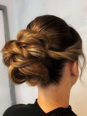 Updo by Katya Belenkaia at Frizo Salon by U-Mode in Brooklyn, NY 11235 on Frizo