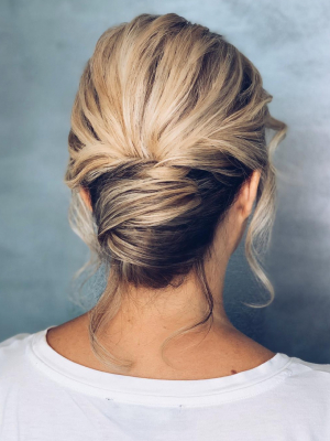 Updo by Katya Belenkaia at Frizo Salon by U-Mode in Brooklyn, NY 11235 on Frizo