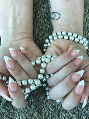 French manicure by Anna Truncova in Fort Lauderdale, FL 33308 on Frizo