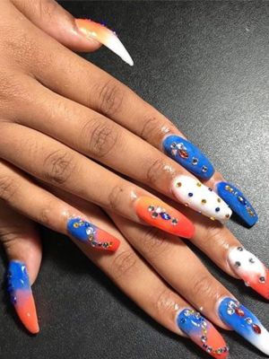 Acrylics by Secrett A. at Royal Unisex Salon in Mount Vernon, NY 10550 on Frizo