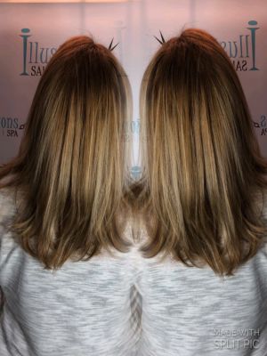 Balayage by Nicole Libretta at Illusions hair salon and day spa in Freehold, NJ 07728 on Frizo