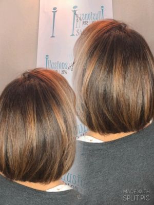 Balayage by Nicole Libretta at Illusions hair salon and day spa in Freehold, NJ 07728 on Frizo