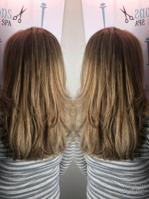 Partial highlights by Nicole Libretta at Illusions hair salon and day spa in Freehold, NJ 07728 on Frizo
