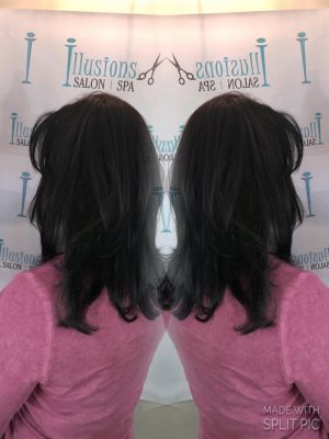 Women's haircut by Nicole Libretta at Illusions hair salon and day spa in Freehold, NJ 07728 on Frizo