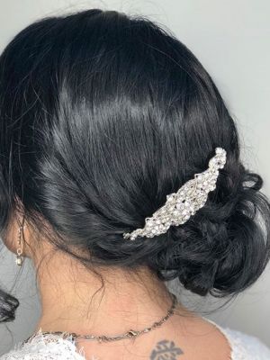 Bridal hair by Sam Smith at SamSmithStyle in Colorado Springs, CO 80911 on Frizo