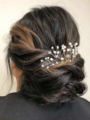 Bridal hair by Lily Batrakova at Lily in Brooklyn, NY 11223 on Frizo