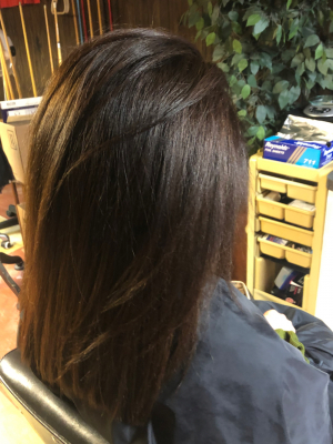 Keratin treatment by Kellie Nenno at Kellie hair salon in Buffalo, NY 14221 on Frizo
