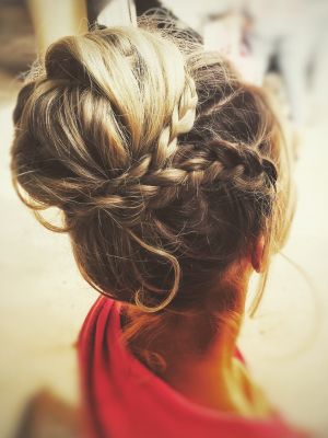 Updo by Cici Smith at JcPenney salon at Lakeline in Cedar Park, TX 78613 on Frizo