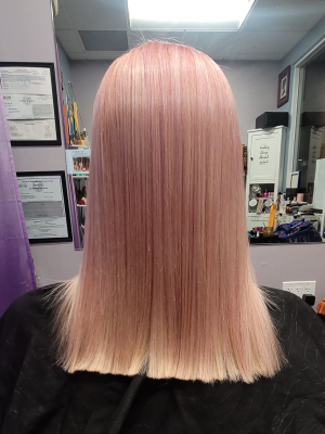 Double process by Janet Sanchez at Artistry Hair Studio in Fullerton, CA 92835 on Frizo
