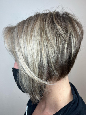 Women's haircut by Mary Roque at Mary Roque in Las Vegas, NV 89139 on Frizo