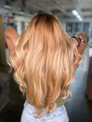 Highlights by Oksana  Nechaeva at Frizo Salon by U-Mode in Brooklyn, NY 11235 on Frizo