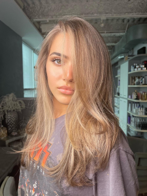 Highlights by Oksana  Nechaeva at Frizo Salon by U-Mode in Brooklyn, NY 11235 on Frizo