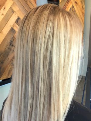 Partial highlights by Connie Nagle at Connie at StyleBar in Charlotte, NC 28203 on Frizo