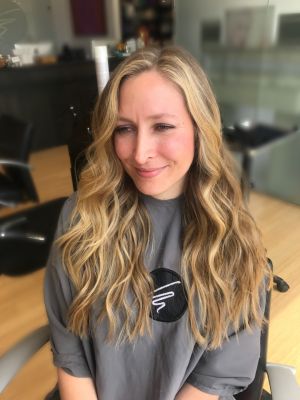 Balayage by Gina Rapposelli at Currie Hair skin Nails in Wayne, PA 19087 on Frizo