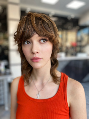 Women's haircut by Arslan Shamsutdinov at Frizo Salon by U-Mode in Brooklyn, NY 11235 on Frizo