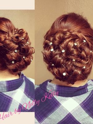 Bridal hair by Nelly Kelly at Damico hair slon in Brandon, FL 33511 on Frizo