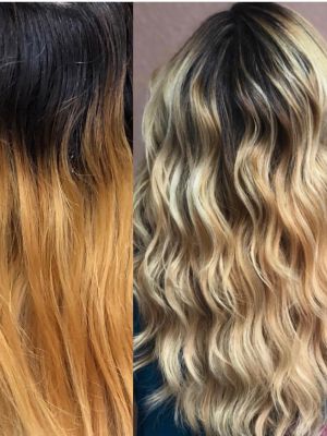 Color correction by Nelly Kelly at Damico hair slon in Brandon, FL 33511 on Frizo