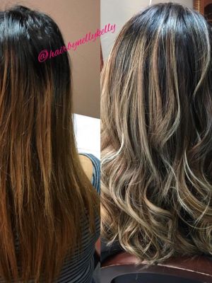 Color correction by Nelly Kelly at Damico hair slon in Brandon, FL 33511 on Frizo