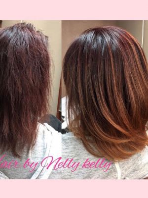 Ombre by Nelly Kelly at Damico hair slon in Brandon, FL 33511 on Frizo