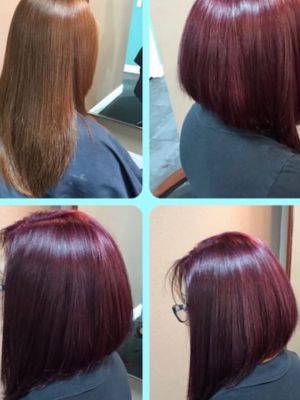 Single process by Nelly Kelly at Damico hair slon in Brandon, FL 33511 on Frizo