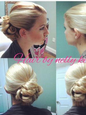 Updo by Nelly Kelly at Damico hair slon in Brandon, FL 33511 on Frizo