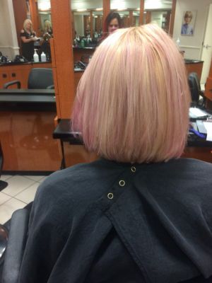 Double process by Melissa Pavlos at Jc penny salon in Vernon Hills, IL 60061 on Frizo