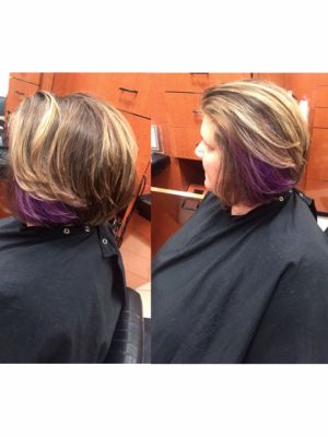 Double process by Melissa Pavlos at Jc penny salon in Vernon Hills, IL 60061 on Frizo
