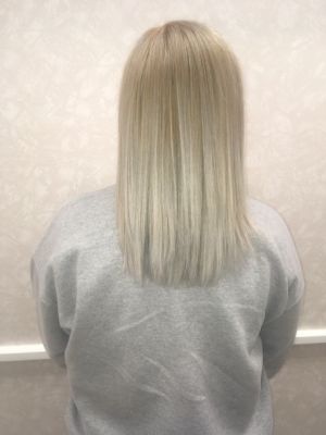 Double process by Melissa Pavlos at Jc penny salon in Vernon Hills, IL 60061 on Frizo