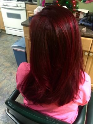 Single process by Melissa Pavlos at Jc penny salon in Vernon Hills, IL 60061 on Frizo