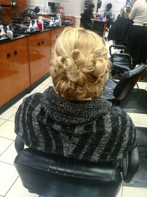 Updo by Melissa Pavlos at Jc penny salon in Vernon Hills, IL 60061 on Frizo