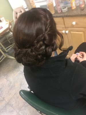 Updo by Melissa Pavlos at Jc penny salon in Vernon Hills, IL 60061 on Frizo