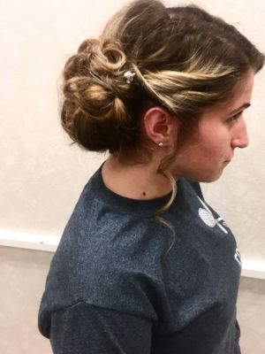 Updo by Melissa Pavlos at Jc penny salon in Vernon Hills, IL 60061 on Frizo