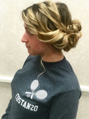 Updo by Melissa Pavlos at Jc penny salon in Vernon Hills, IL 60061 on Frizo