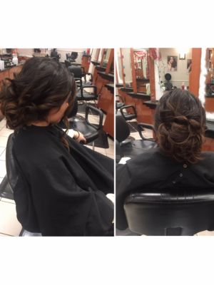 Updo by Melissa Pavlos at Jc penny salon in Vernon Hills, IL 60061 on Frizo