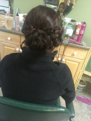 Updo by Melissa Pavlos at Jc penny salon in Vernon Hills, IL 60061 on Frizo