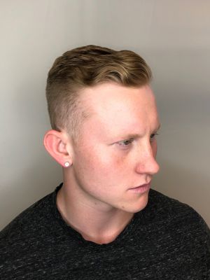 Men's haircut by Larrabie Vance at Little Shop of Hairdos in Upland, CA 91786 on Frizo